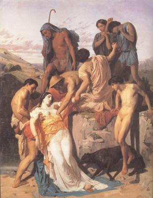 Adolphe William Bouguereau Zenobia.found by shepherds on the Banks of the Araxes  (mk26)